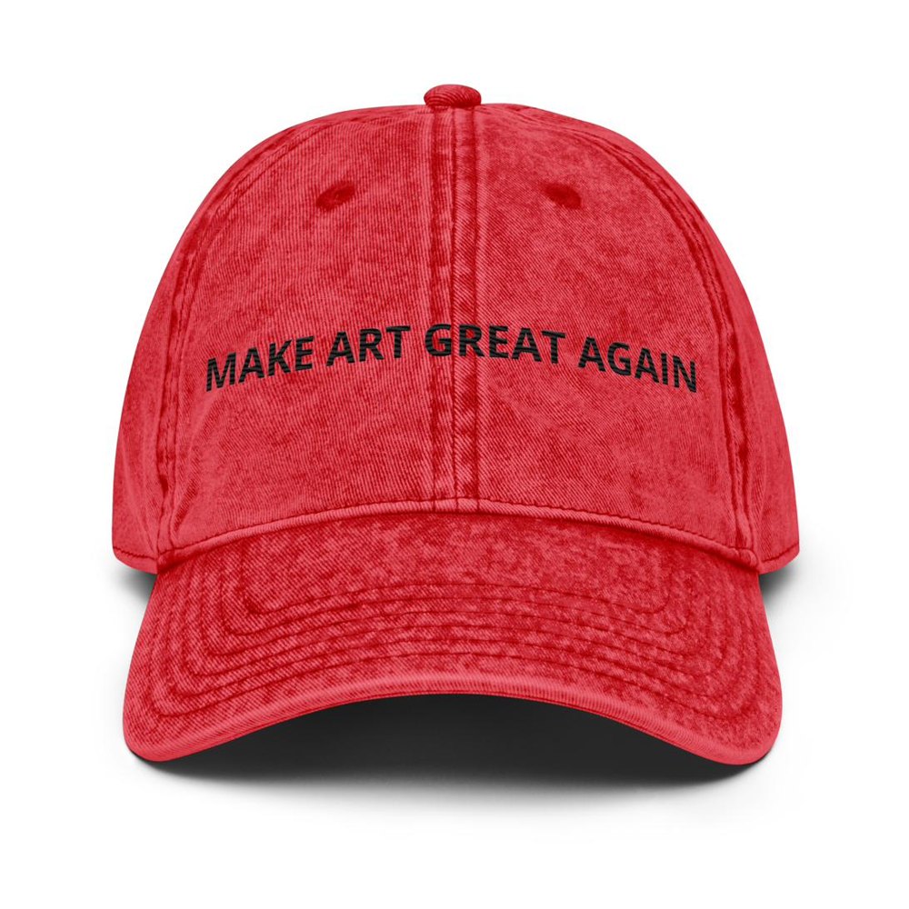 MAKE ART GREAT AGAIN — vintage cotton twill cap